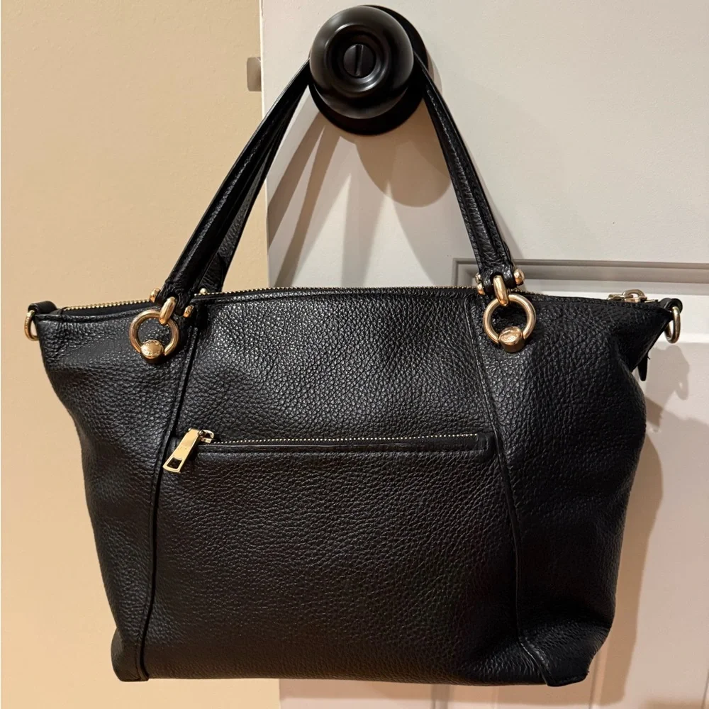 AUTHENTIC Coach Black Kacey Satchel Shoulder Bag (Medium) - Picture 2 of 9